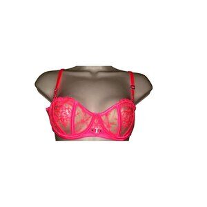 34 DDD F Honey Birdette Gabrielle Neon Lace Bra